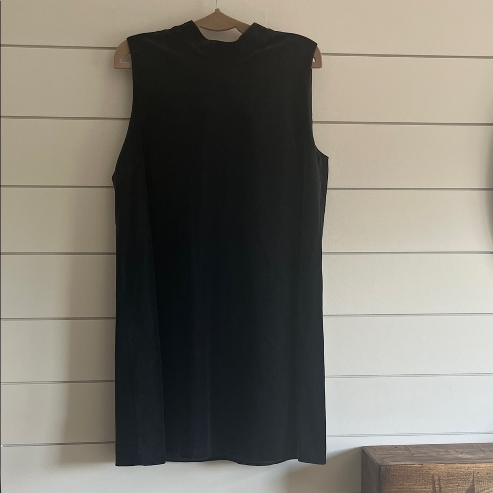 Vineyard Vines Elegant Black Sleeveless Velvet Dress NEW